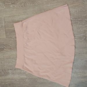 Pink Zara stretchy mini skirt.